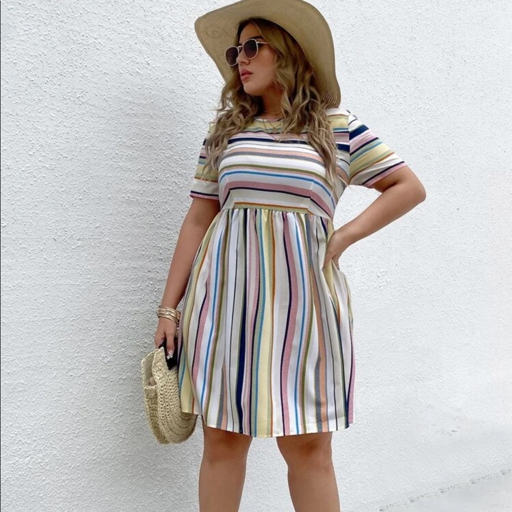 Striped Shein dress, never worn